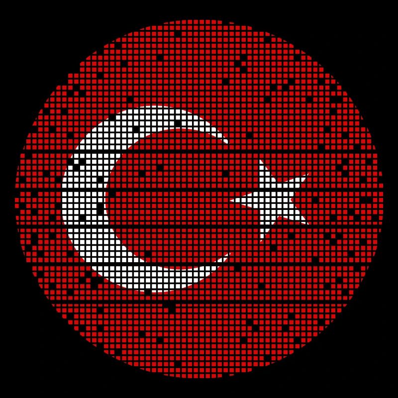 Drapeau de Turquie Utilisé Look Drapeau Turc Vintage
