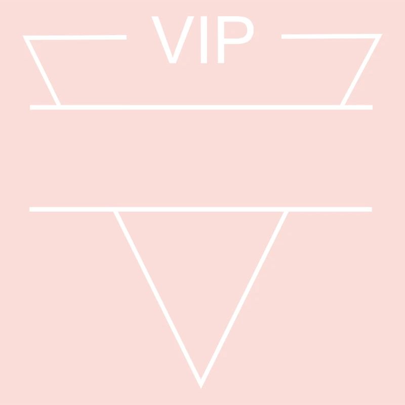 VIP logo white - triangle shape
