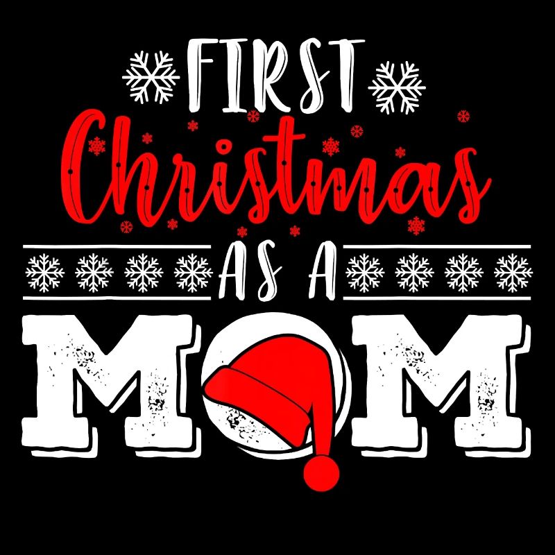 Santa First Christmas als Mutter Lustige neue Eltern X.