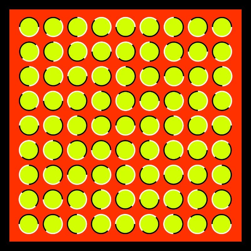 optische Täuschung - bewegende Kreise