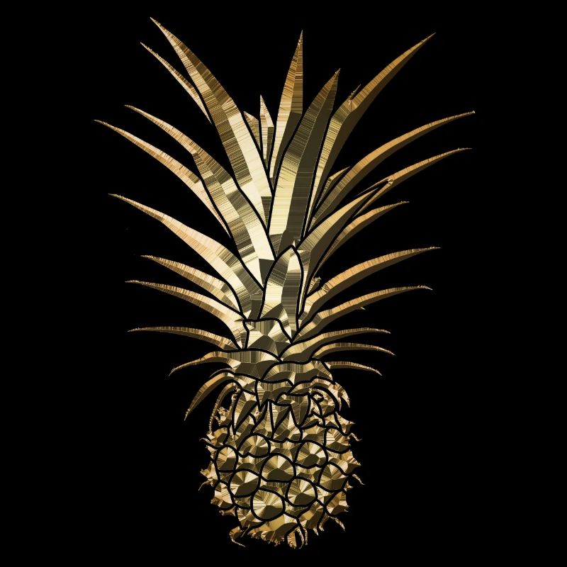 Goldene Ananas modisch stylisch Geschenkidee