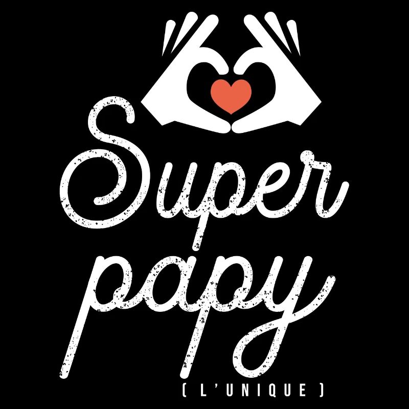 SUPER PAPY l'unique idée cadeau tshirt noel fêtes