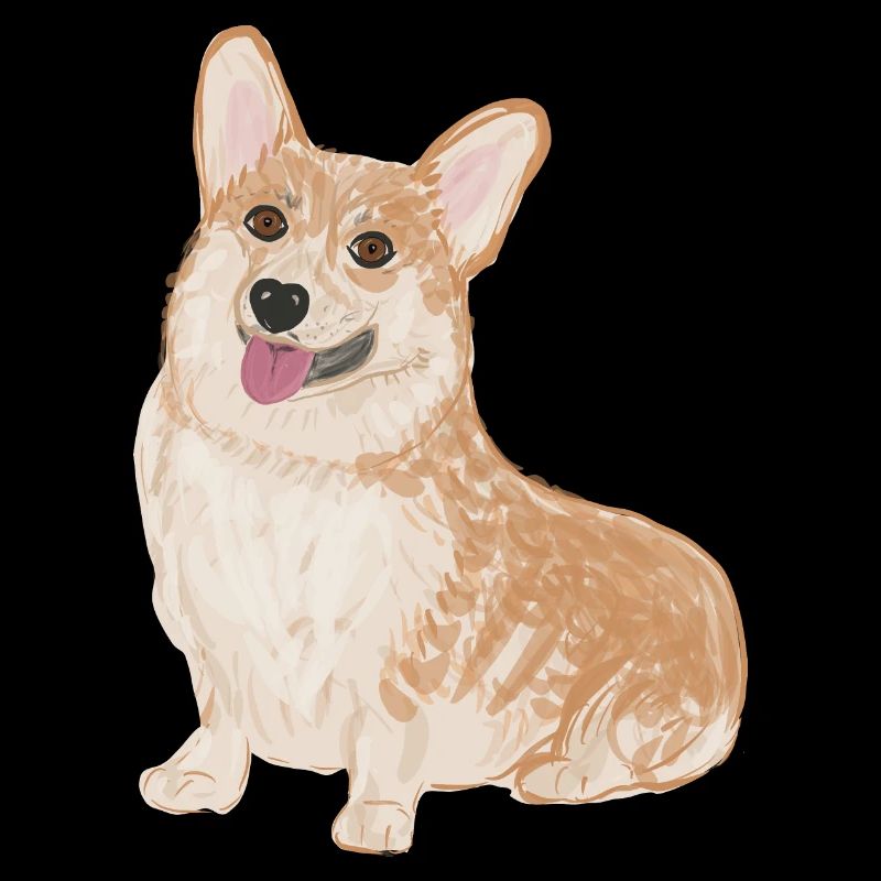 Sitting Corgi