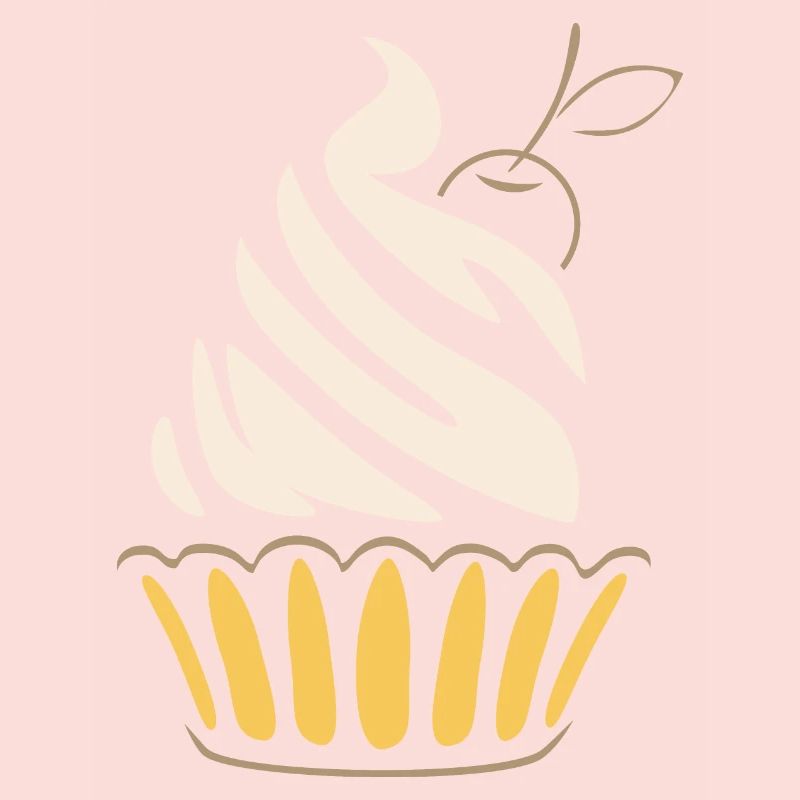 Stylized cupcake