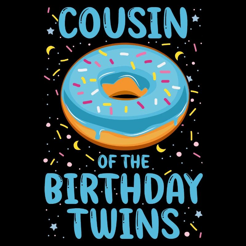 Cousin der Geburtstags Zwillinge