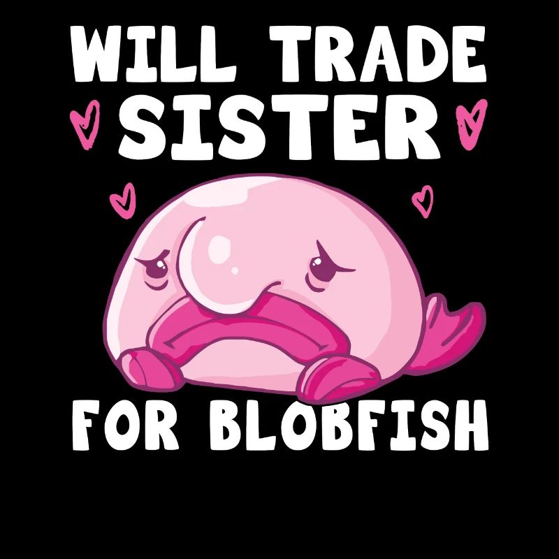 Costume de Blobfish - Visage de poisson Blob laid -