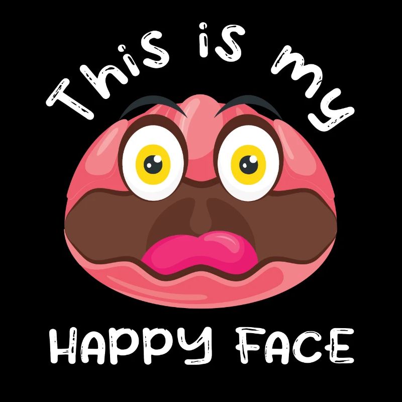 Costume de Blobfish - Visage de poisson Blob laid -