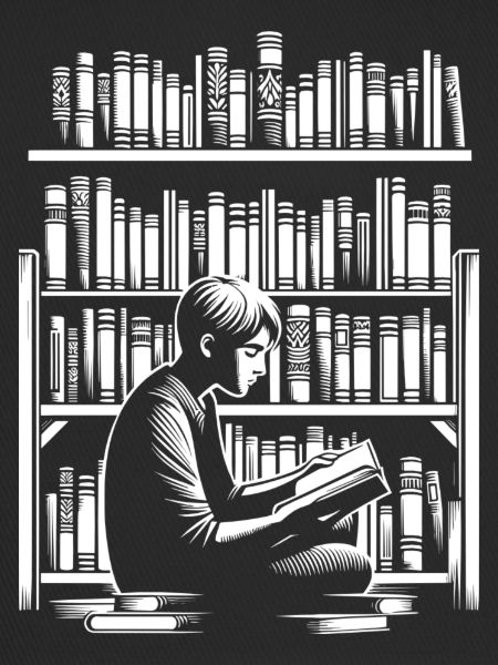 Vertieft in ein Buch