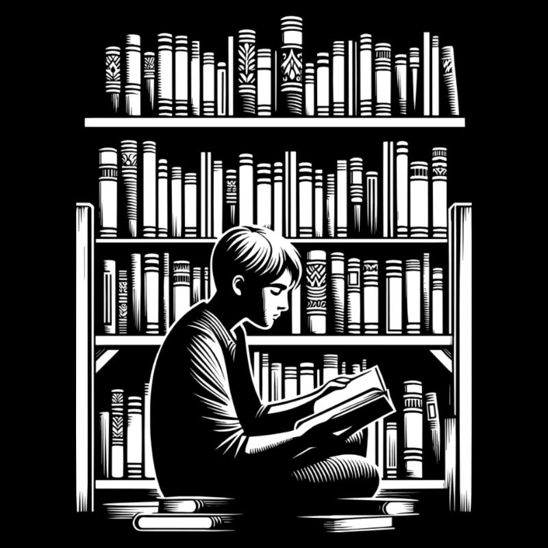 Immersed in a book
