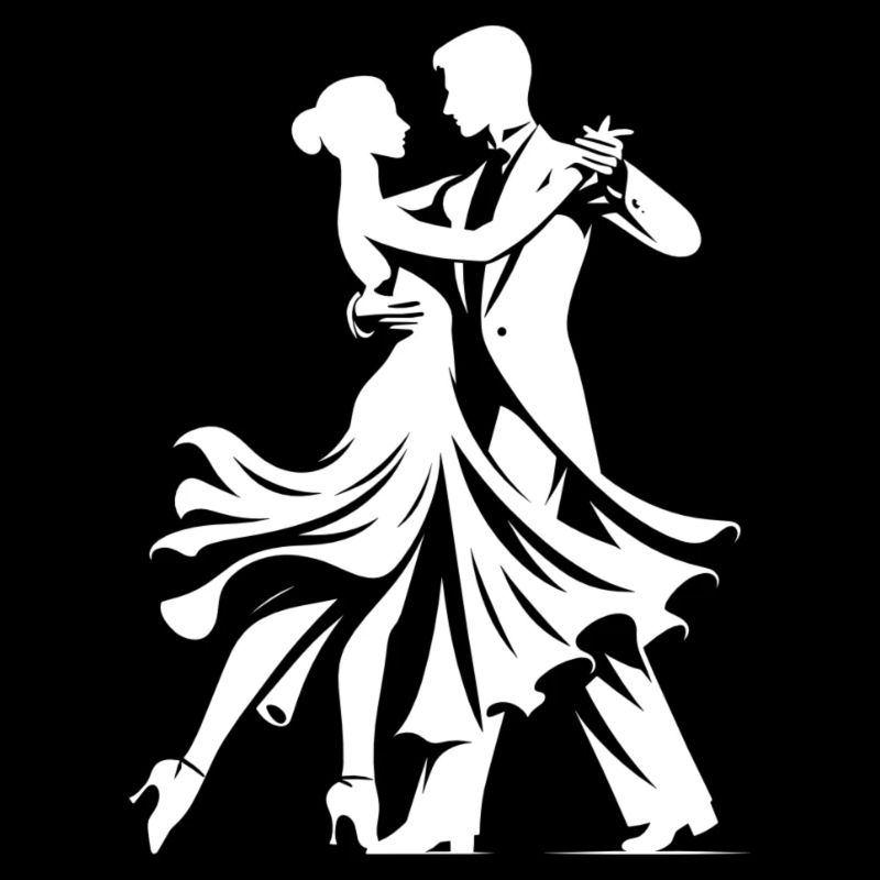 Silhouette Danse Couple