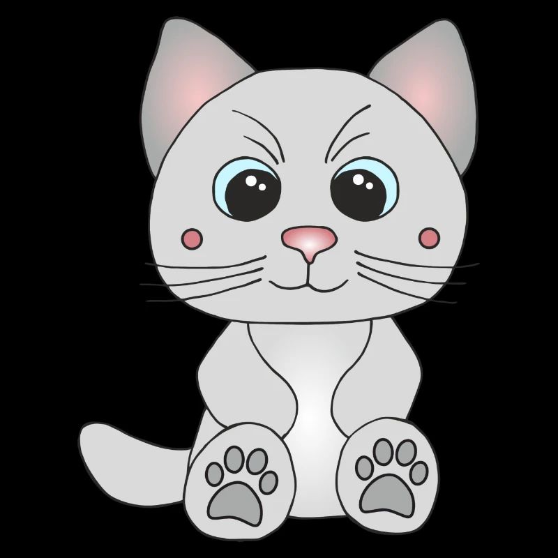 Süße graue Katze