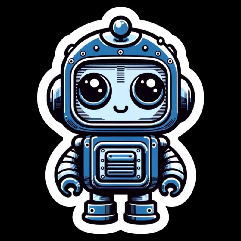 Robot bleu