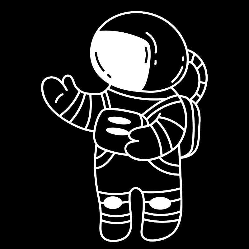 Espace d’astronaute mignon