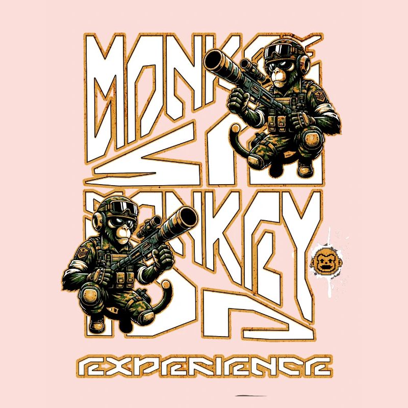 Monkey se monkey do pour acquérir de l’expérience de paintball