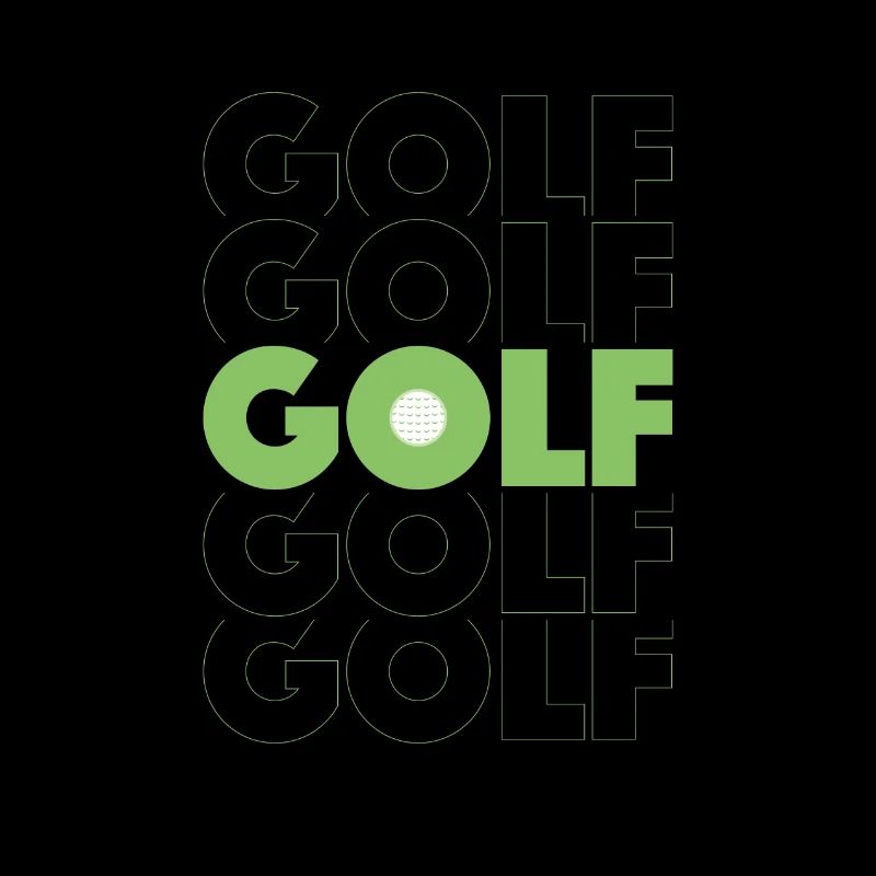 Design GOLF épuré pour golfeur ou golfeuse