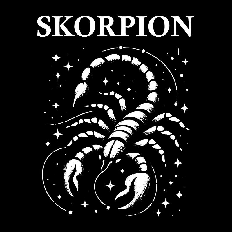 Sternzeichen Skorpion Design