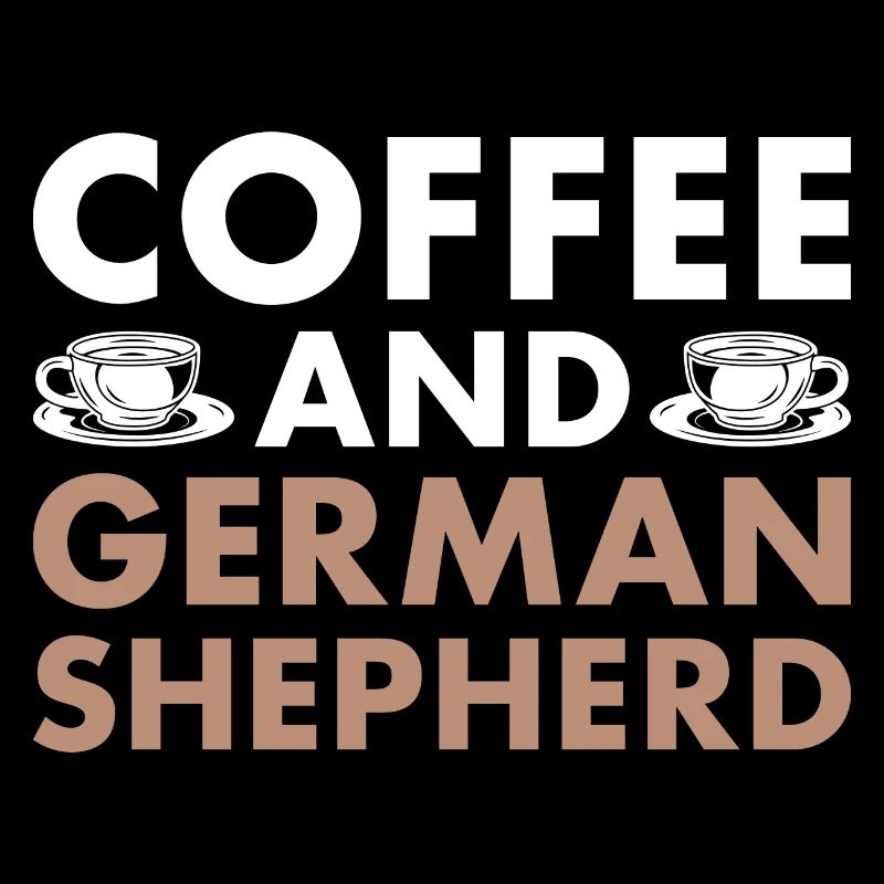 Coffee And German Shepherd