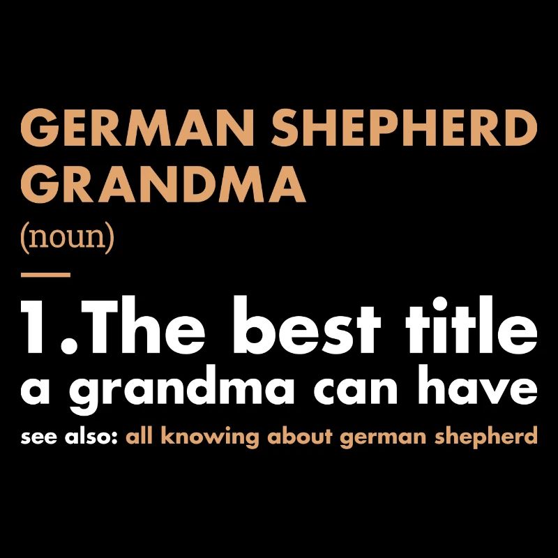 German Shepherd Grandma Definition