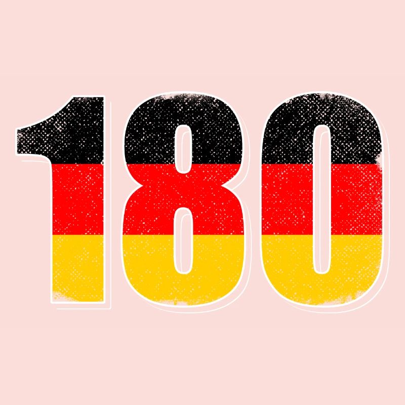 180 One Hundred and Eighty Darts German Flag