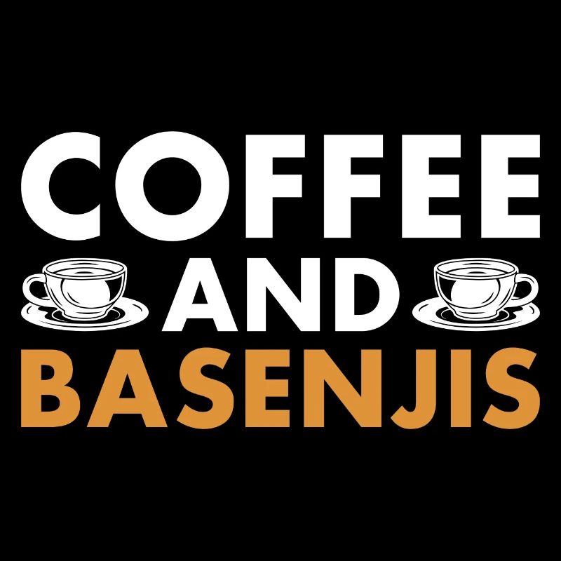Dog Coffee And Basenji