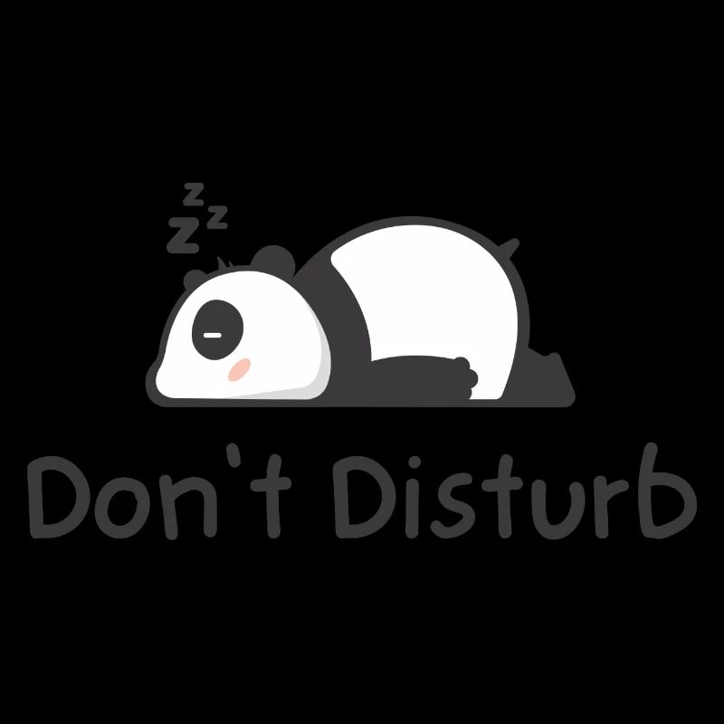 Ne pas déranger Ne pas déranger panda Design