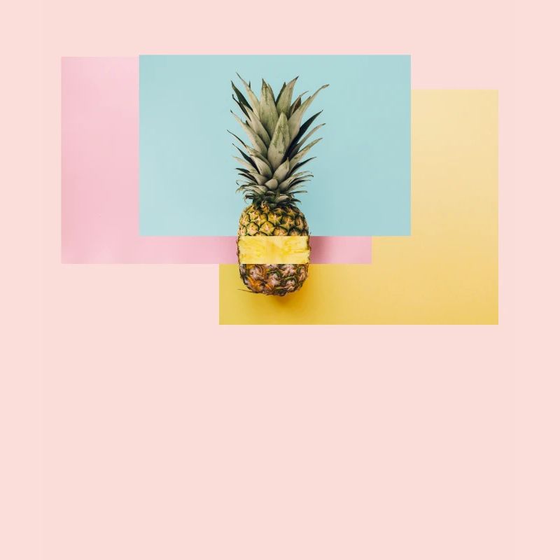 Bunte Ananas / Geschenk Idee