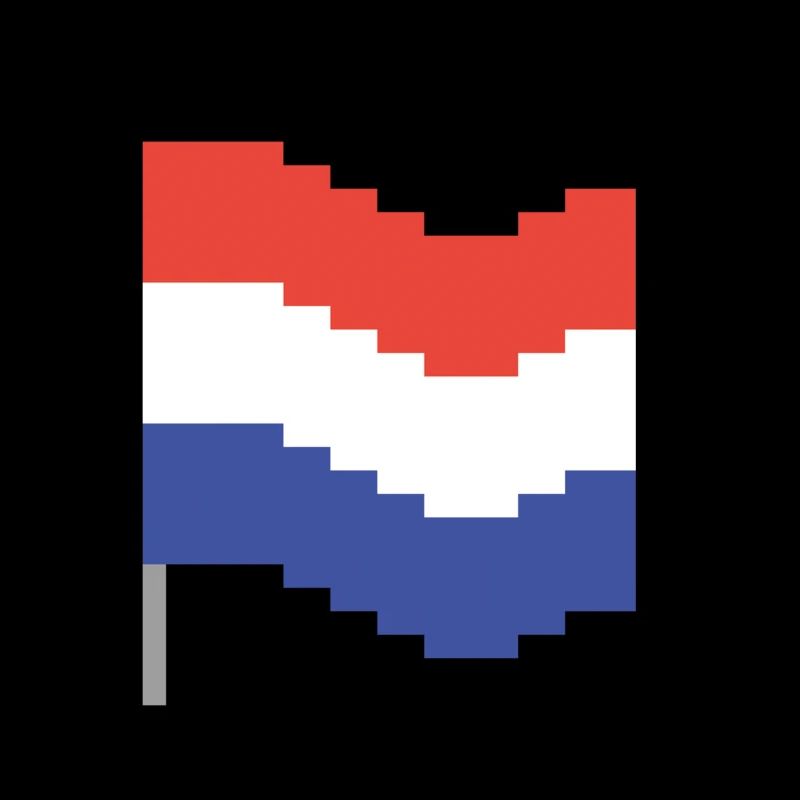 Pays-Bas Drapeau Pixel Art