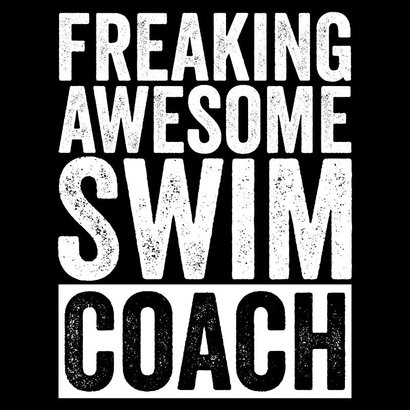Funny swimming trainer training manager