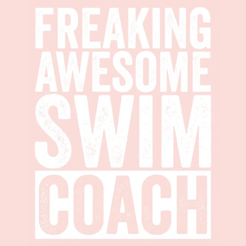 Funny swimming trainer training manager
