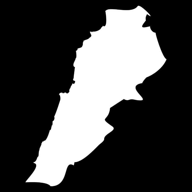 Drapeau de la carte du Liban