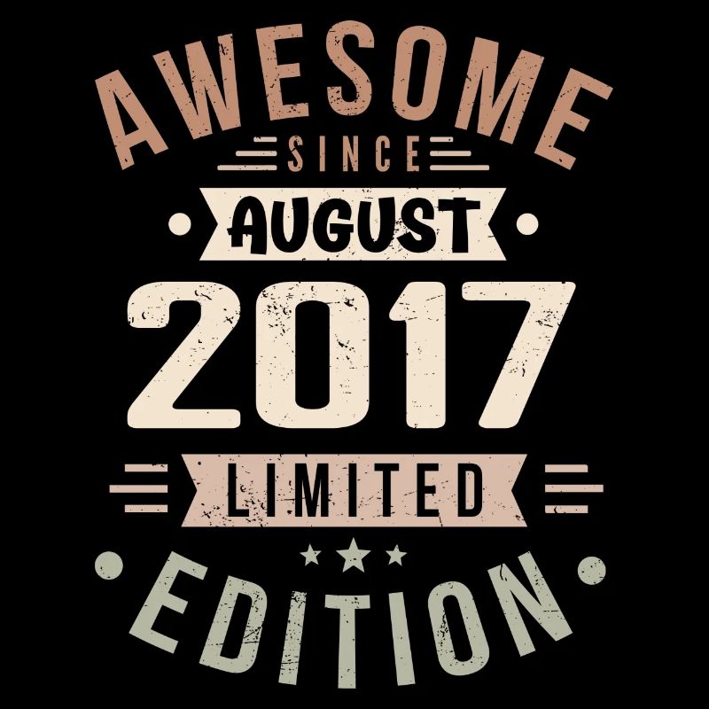 August 2017 Birthday in August 2017 Vintage 2017