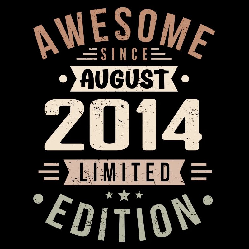 August 2014 Geburtstag im August 2014 Vintage 2014