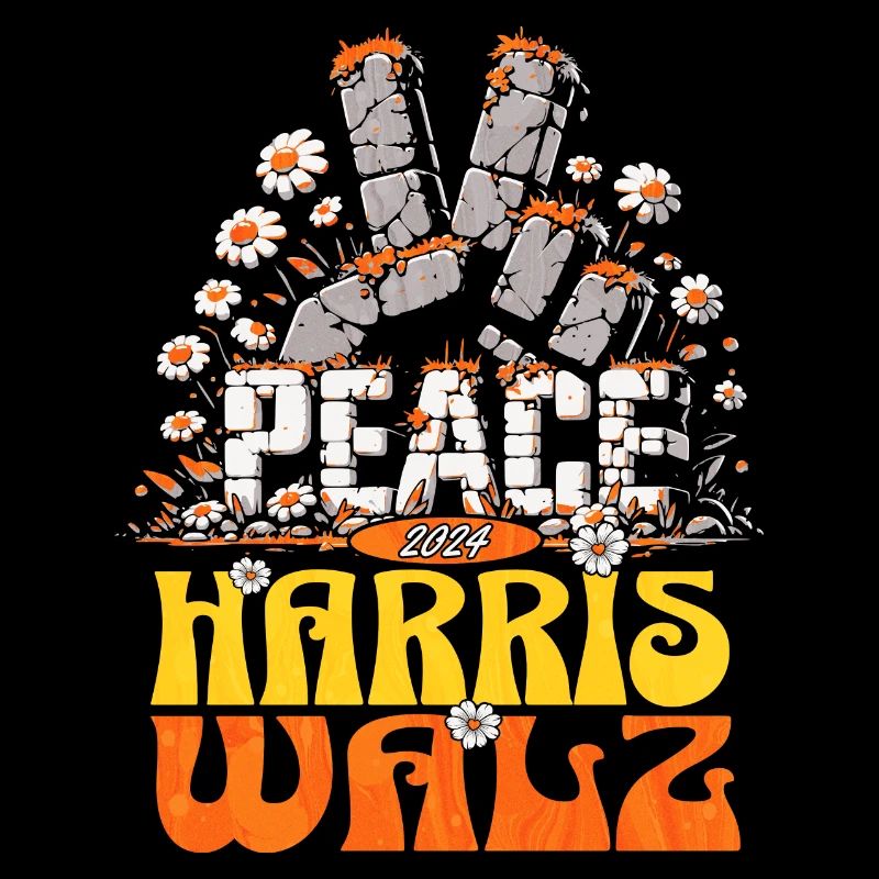 Retro Frieden Kamala Harris Walzer 2024