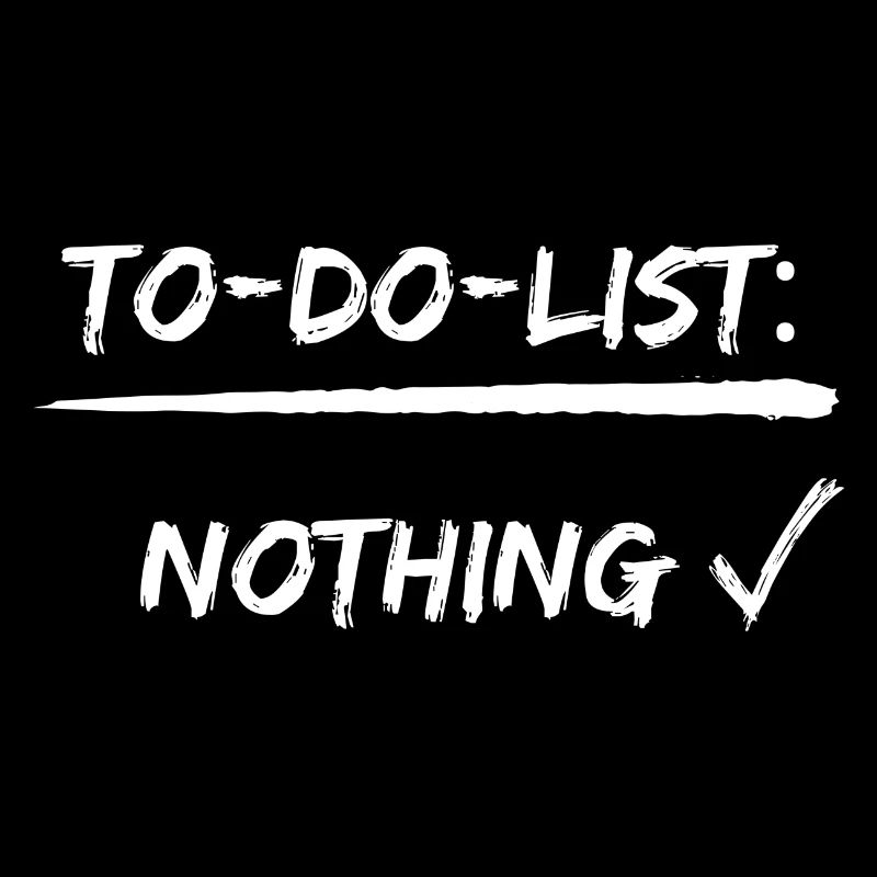 to do list nothing chillen geschenk idee schlafen
