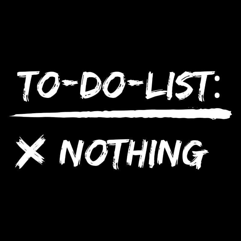to do list nothing chillen geschenk idee schlafen