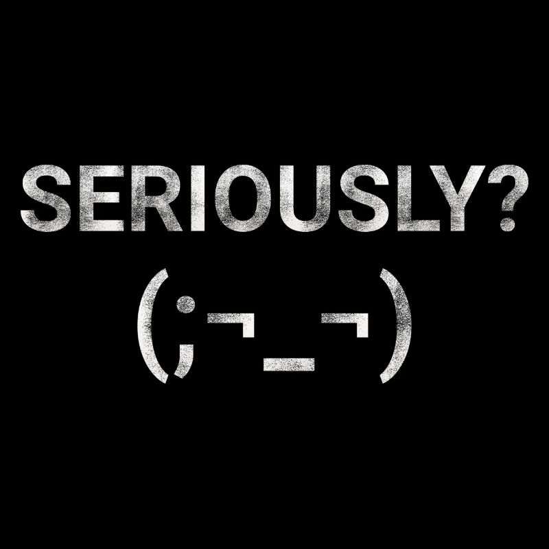 Seriously Emoji text