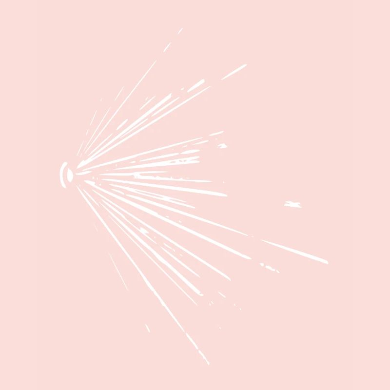 Rays / white / abstract / cool / trend