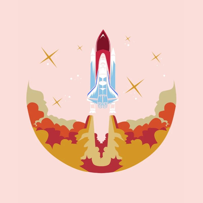 Space shuttle launch astronaut