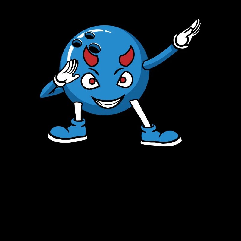 Drôle de Bowling Équipe Devil Design Drôle Équipe de Bowler