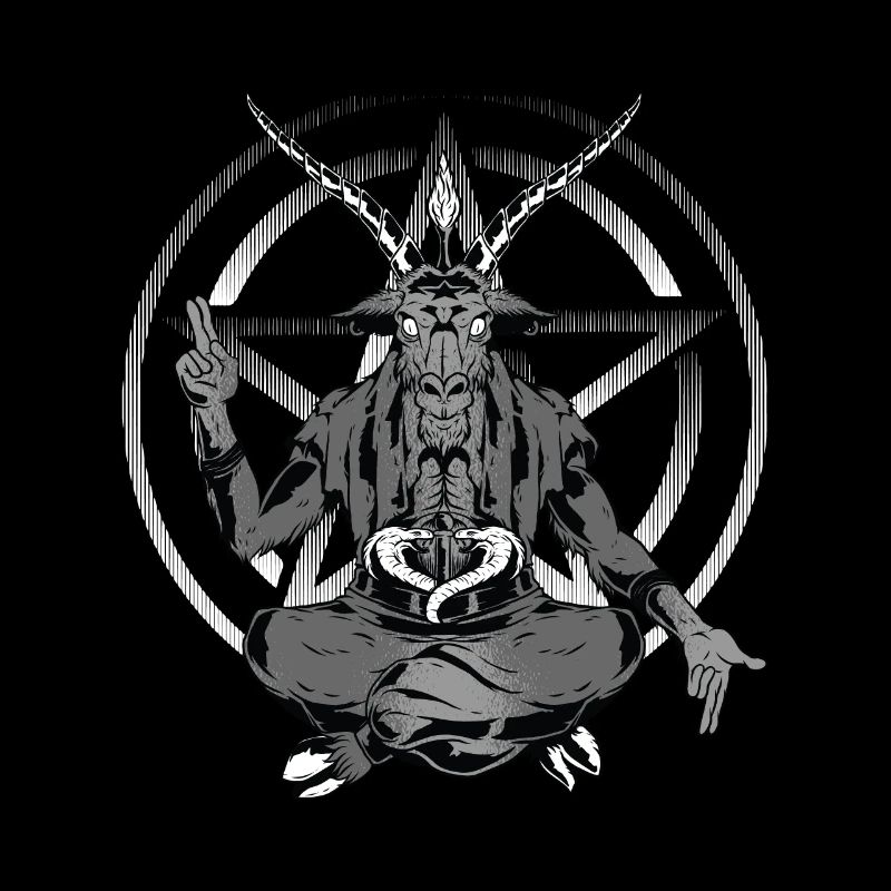 Tshirt Satanic Goat Psychedelic Rave