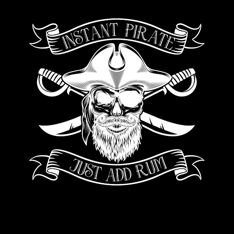 Instant Pirate Il suffit d’ajouter du rhum Pirate Rum