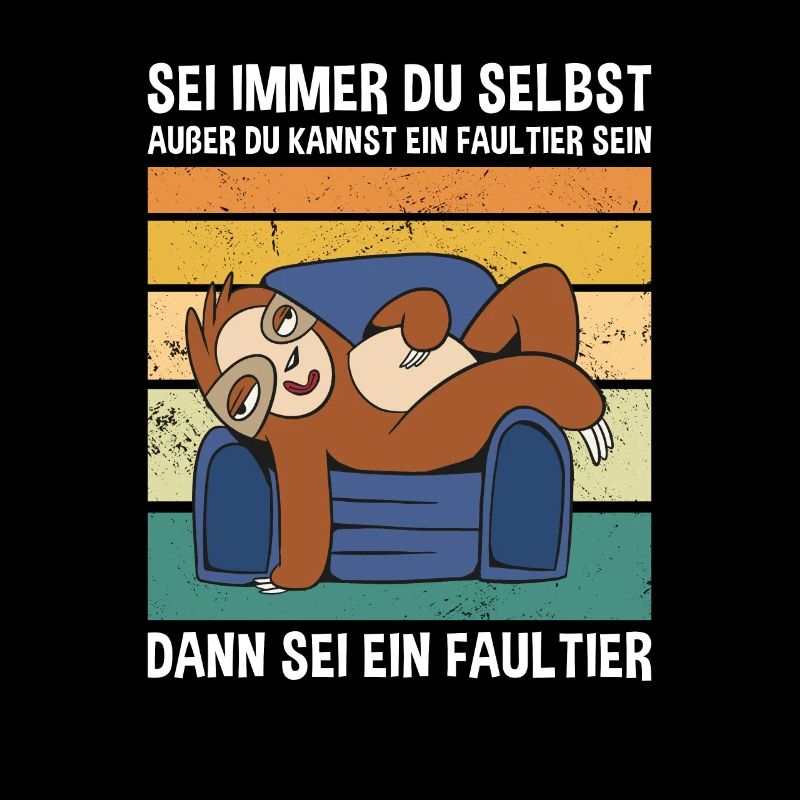 Sein Dann Sei Ein Faultier Süßes Faultier