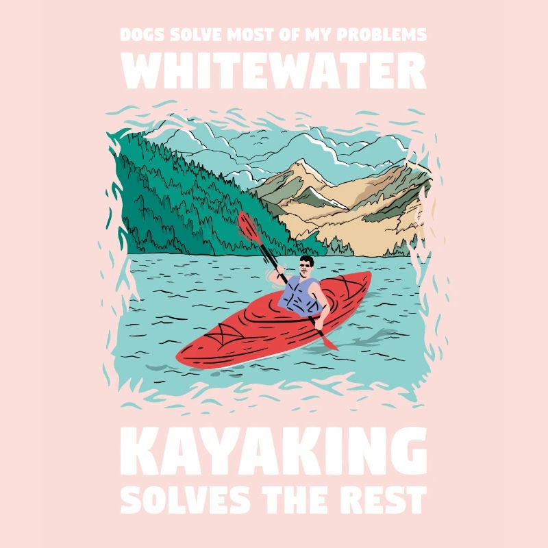 Les chiens résolvent mes problèmes de kayak en eau vive