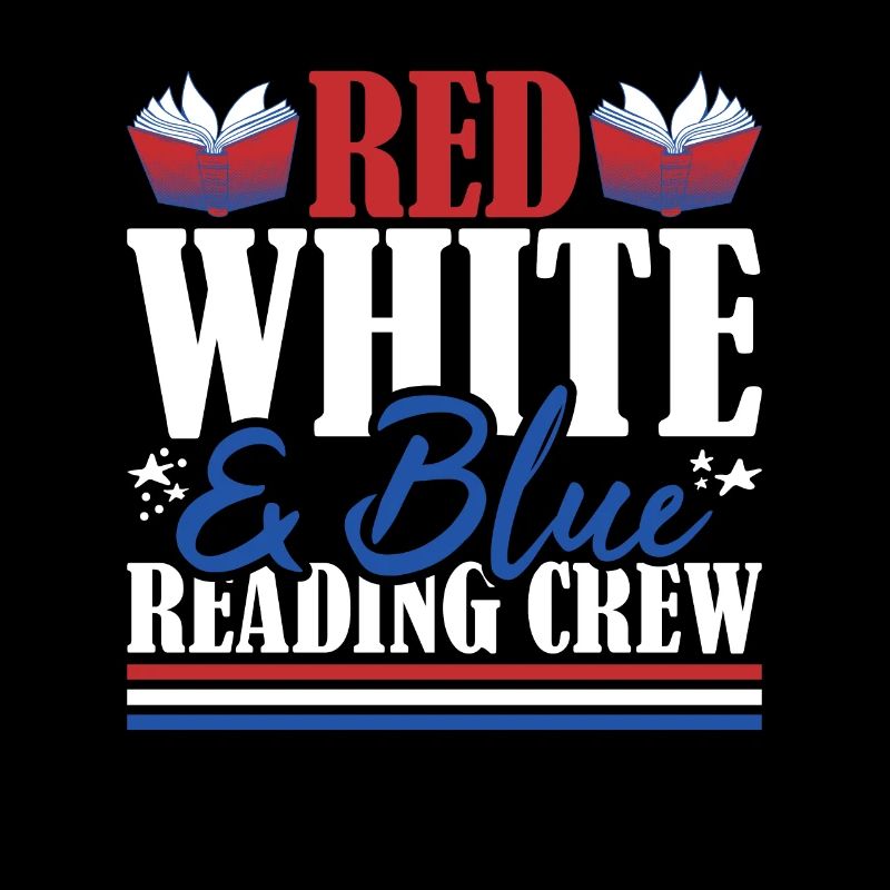Veteran US Flag Red White & Blue Reading Crew