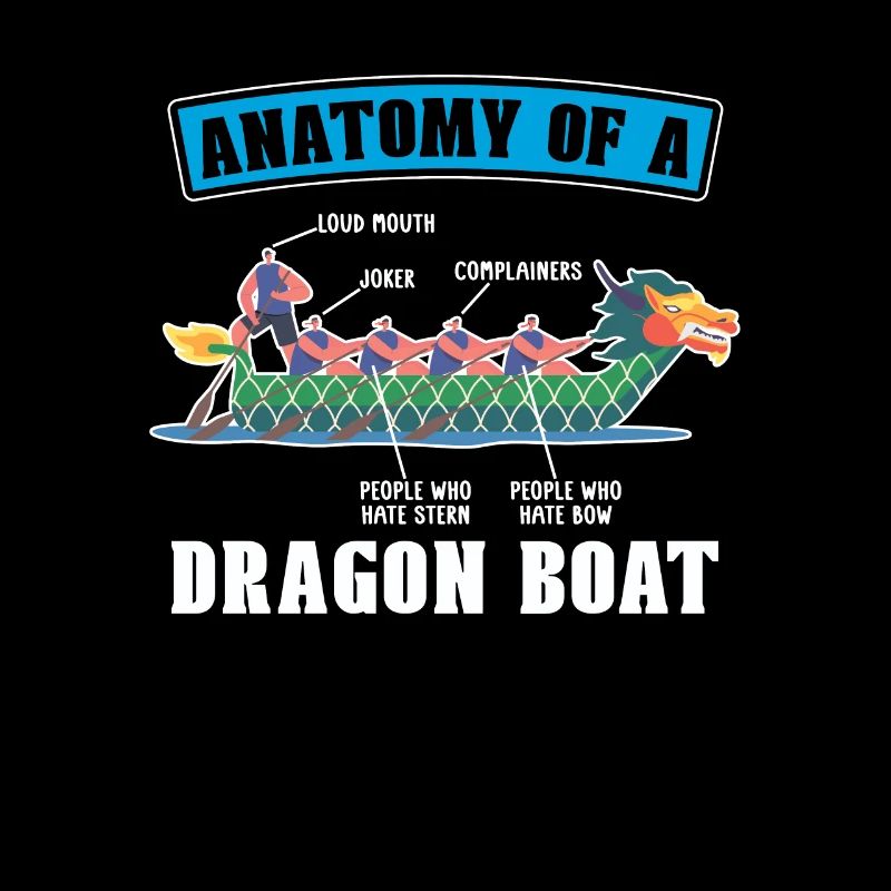 Anatomie Eines Drachenboot-paddler-bootsrennens