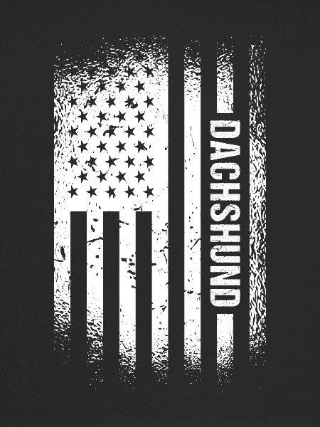 Dachshund Us Flag