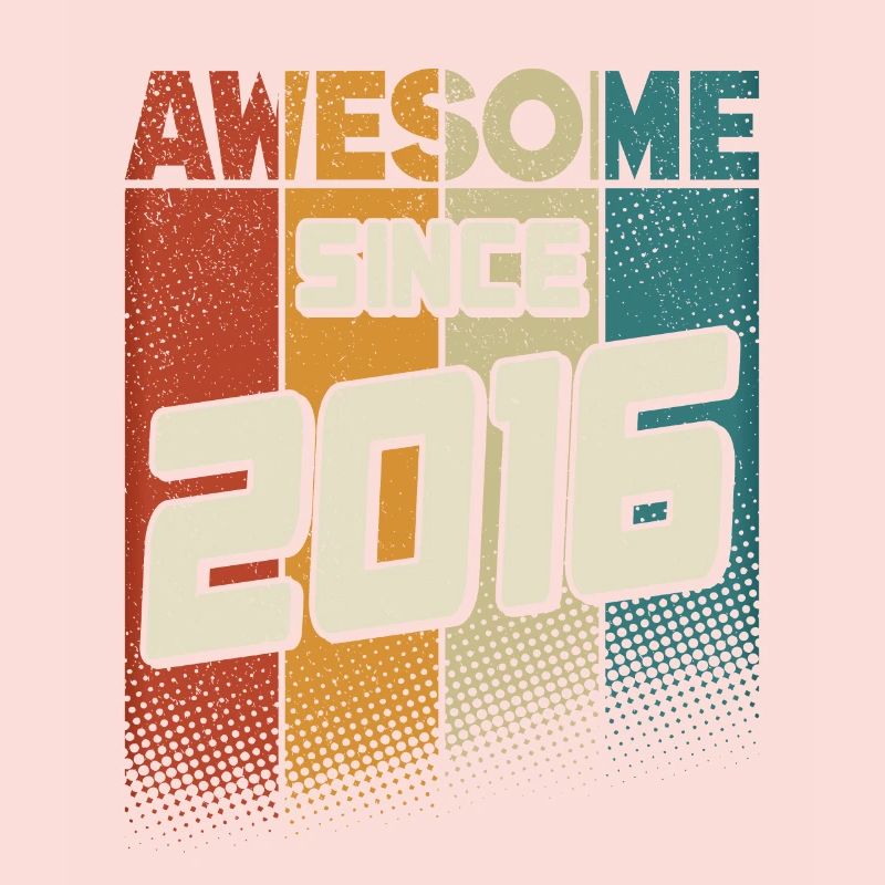 Awesome since 2016 Mädchen Junge 8. Geburtstag