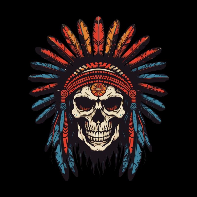 Apache Indian Chief Skull