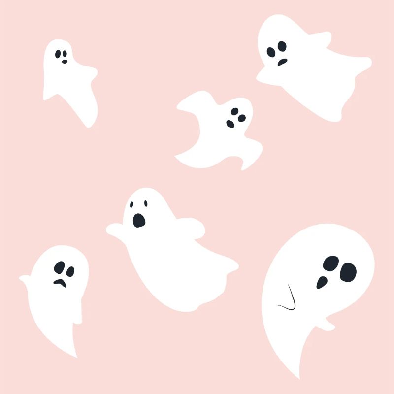 Halloween Ghosts Ghost Group Design simple
