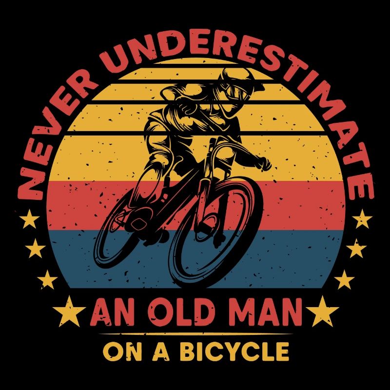 Never underestimate an old man on a bicycle